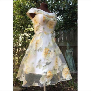 CHI CHI LONDON BARDOT FAB FLORAL DRESS